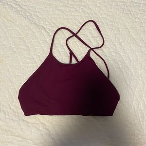Jolyn Maroon Small Bikini Top